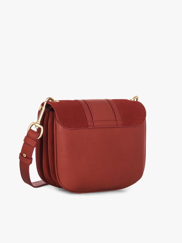 Chloé Bandolera Mujer Hana Rojas Suede Cowhide JDMR03697